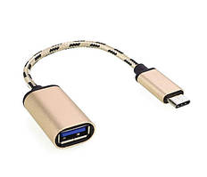 OTG USB 3.1 AF - Type-C тканинне обплетення