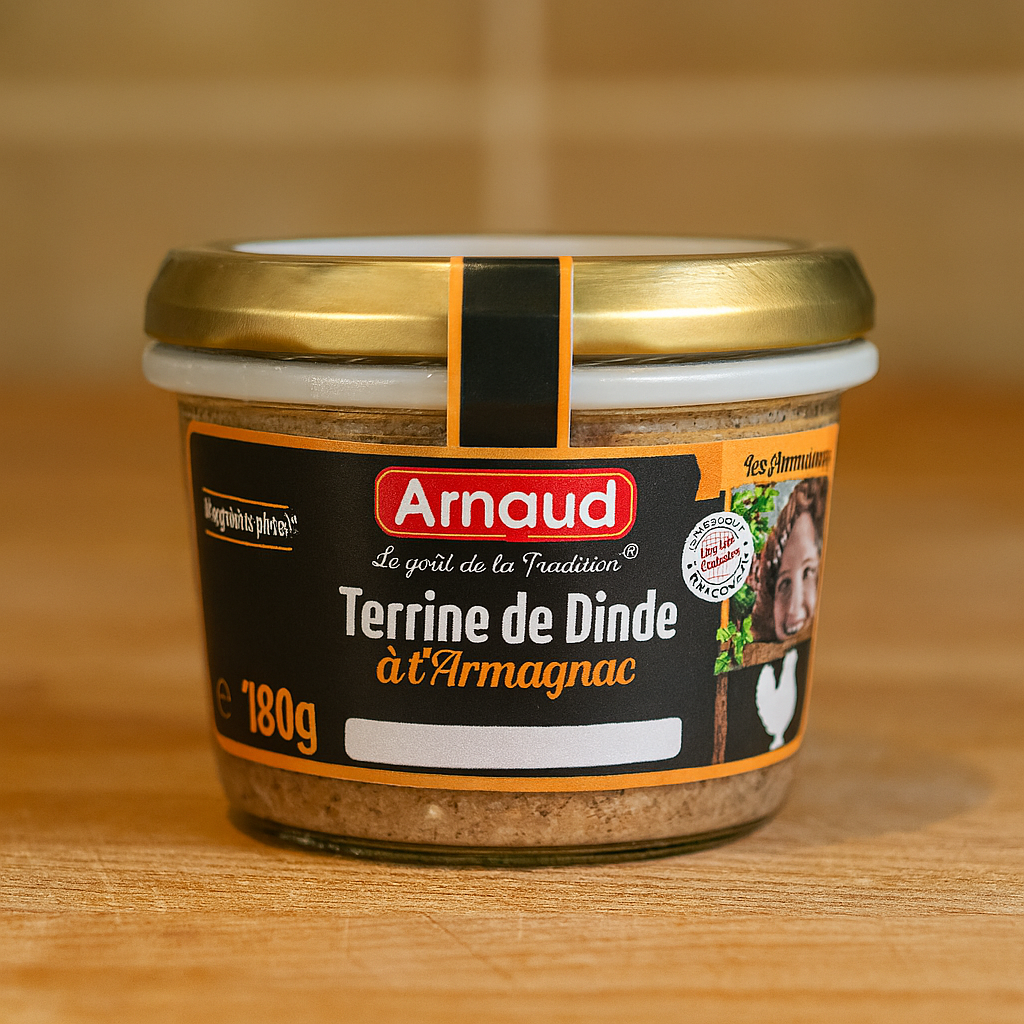 Паштет з м'яса індички та арманьяком Terrine de Dinde 180г. Франція, фото 1