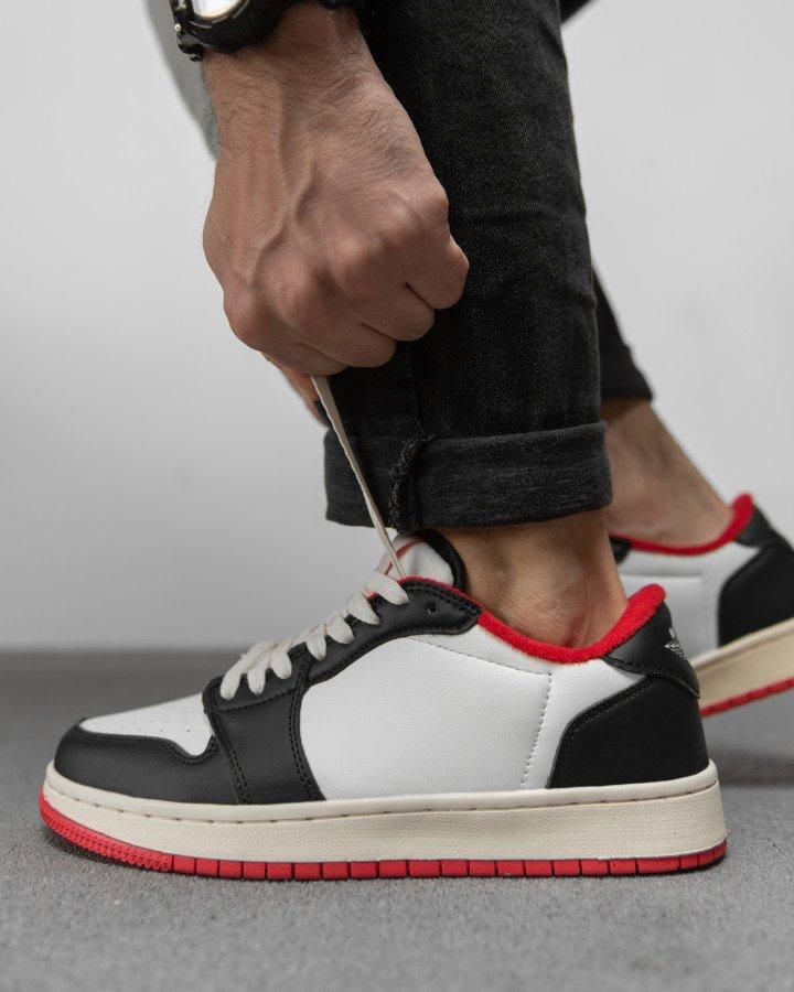 Чоловічі кросівки dunk white/red, фото 1