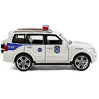 Машина металева поліція Mitsubishi Авто Експерт 1:32 світло звук 15*6*6,5см (51282), фото 3