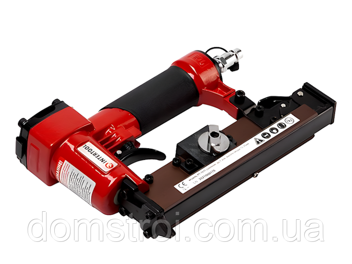 Пневматичний степлер під цвях 12-25 мм 7 атм INTERTOOL PT-1611 (з кейсом)