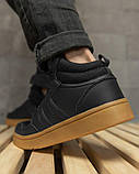 Зимові чоловічі zenex кросівки black, фото 3