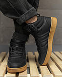 Зимові чоловічі zenex кросівки black, фото 5