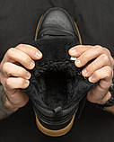 Зимові чоловічі zenex кросівки black, фото 7
