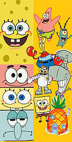 Картина за номерами Герої кіно. Морські пригоди Спанчбоб 40*80 см Орігамі LW 5139