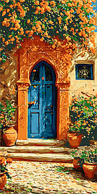 Картина за номерами Пейзаж. Прованський настрій 40*80 см Орігамі LW 5147