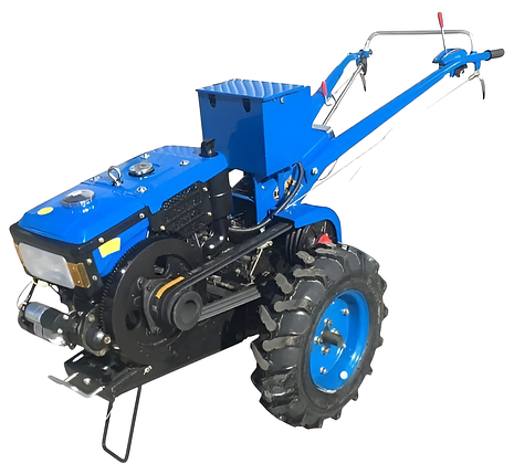 Мотоблок дизельний, без плуга, синій Forte МД-81E LUX [8 к.с. / 452 см3 / електростартер ], фото 1