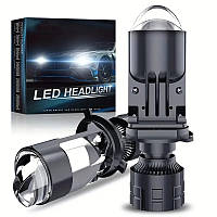 Bi-LED-лампи H4 12-24 V з мінілінзою | Близький + дальнє світло в одному корпусі | Компактний корпус і встановлення без переділок