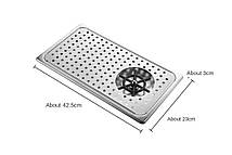 Рінзер для пітчерів врізний, барний 42,5 см * 23 см * 3 см Сріблястий