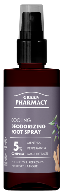 Спрей для ніг Green Рharmacy дезодоруючий, охолоджуючий 150 мл, фото 1