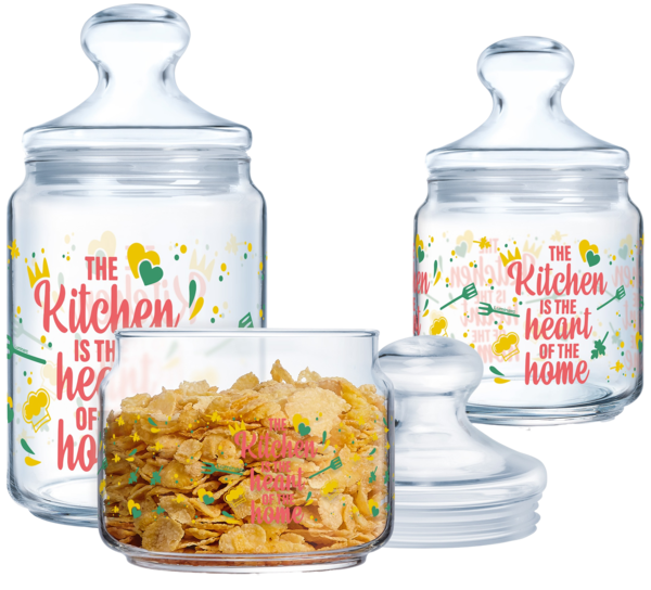 Набір банок LUMINARC CLUB HEART OF HOME 3 шт.: 0.5, 0.75, 1 л (X1074), фото 1