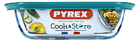 Форма квадратна PYREX Cook&Store з кришкою 2.2 л 25x22x7 см (212P000/7645), фото 3