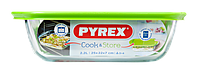 Форма квадратна PYREX Cook&Store з кришкою 2.2 л 25x22x7 см (212P000/7645), фото 4