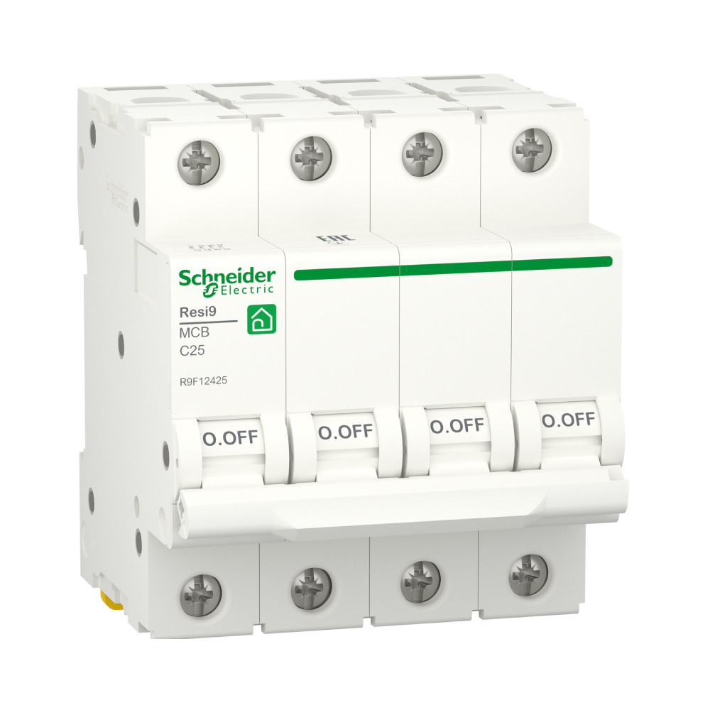 Авт. вим. 4-п. RESI9 25A C (6kA) SCHNEIDER ELECTRIC (C2) R9F12425