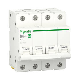 Авт. вим. 4-п. RESI9 25A C (6kA) SCHNEIDER ELECTRIC (C2) R9F12425