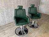 Крісло барбера Infinity перукарське чоловіче крісло з підголовником для Barber Shop крісла для барбершопа, фото 2