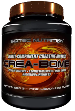 Багатокомпонентний креатин Scitec Nutrition Crea-Bomb 660 г	рожевий лимонад, фото 1
