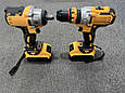 Набір 2 в 1 акумуляторний гайковерт та шуруповерт безщітковий 20 В у пластиковому кейсі, фото 6