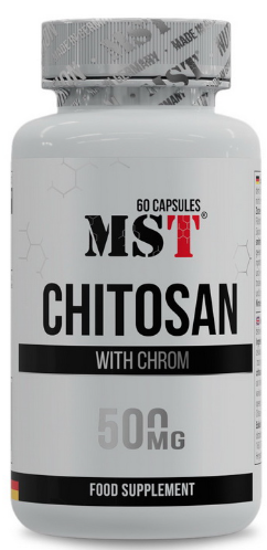 Хітозан у капсулах MST Chitosan With Chrom 500 mg 60 капс, фото 1