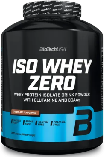 Ізолят сироваткового протеїну BioTech Iso Whey Zero 2,27 кг чорний шоколад, фото 1