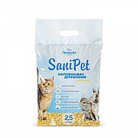 Наповнювач гігієнічний Природа Sani Pet «Універсальний» для котів, деревний, 2.5 кг