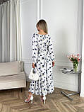 Романтична сукня з квітковим принтом та корсетною шнурівкою Тканина софт/штапель, розміри 42-52, фото 8