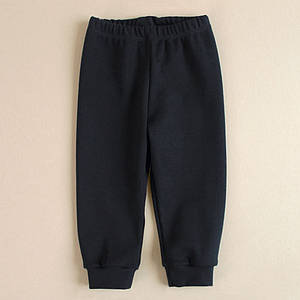 Чорні штанці для немовлят з м’якої рібани на зріст 56 62 68 74 80 86 92 з еластичним поясом