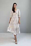 Женское свободное платье миди