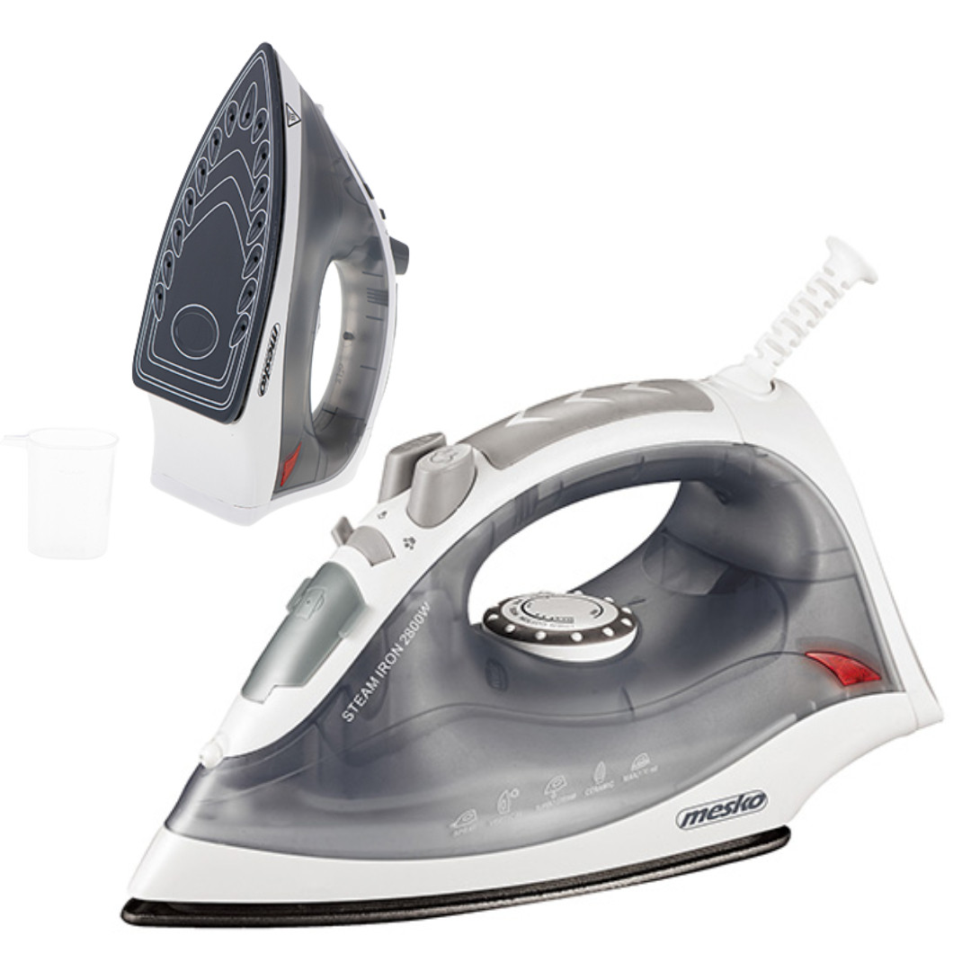 Праска Mesko MS 5037 парова, 2600 Вт, з функцією самоочищення та антипригарною підошвою, фото 1