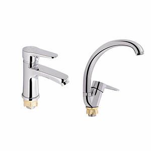 Акційний набір Lidz Nicole: Змішувач 001F Chrome + Змішувач 008F Chrome