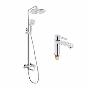 Акційний набір Qtap Grand: Змішувач QTGRACRM001F + Душова система QTGRACRM1004