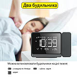 Настільний проекційний годинник Mids з термометром і Bluetooth., фото 4