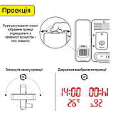 Настільний проекційний годинник Mids з термометром і Bluetooth., фото 6