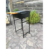 Мангал на 6 шампурів 4 мм. сталь на знімних ніжках, фото 4