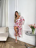 Романтична сукня з квітковим принтом та корсетною шнурівкою Тканина софт/штапель, розміри 42-52, фото 2