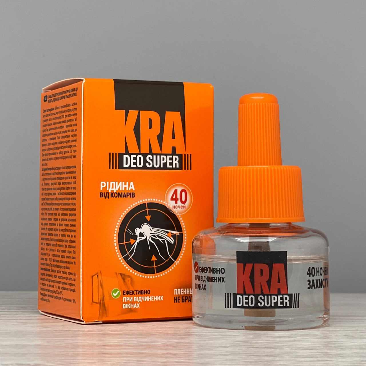 Репелент KRA DEO SUPER рідина для фумігатора від комарів "45 ночей" 30 мл, фото 1