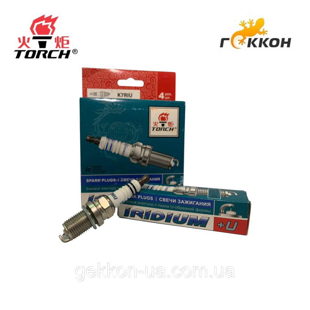 Свічка запалювання IRIDIUM: Chery Tiggo, Renault Megane, Volkswagen Passat "TORCH" (к. 4 шт.)