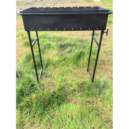 Мангал на 9 шампурів 4 мм. сталь на знімних ніжках, фото 1