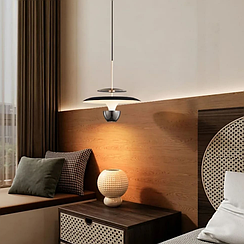 Світлодіодний світильник у чорно-золотому корпусі Ø 20 см AA459-200 BK