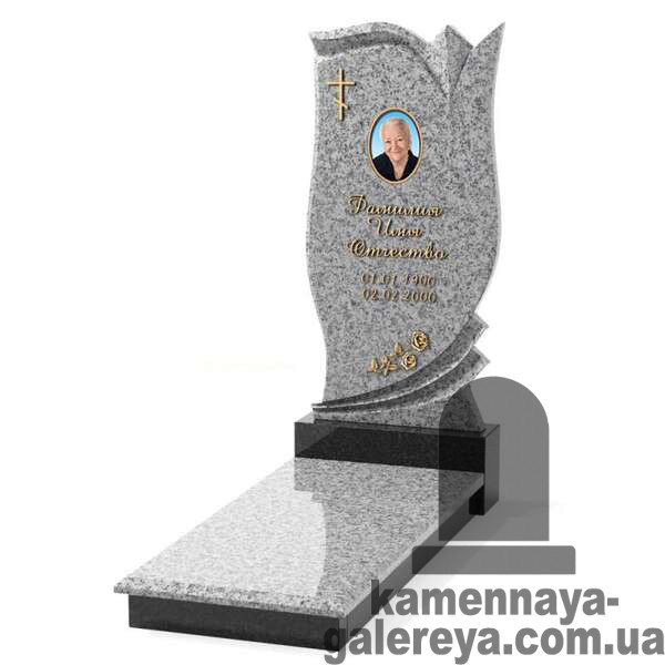 Пам'ятник на могилу з кольоровим фото КП-20