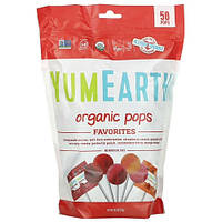 YumEarth Organic Pops 50 Pops 310 грамм - Большая Упаковка Органических Леденцов