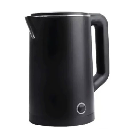 Електрочайник Domotec MS-5028 1500 Вт Неіржавка сталь/Пластик дисковий чайник 2 л Автовимкнення Чорний, фото 1