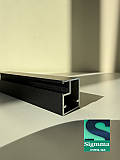 Алюмінієвий рамковий  профіль для меблевих фасадів чорний