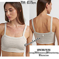 Женский топ на бретелях ТМ Ellen в цвете бежевый меланж (LTPK 700/15/03)