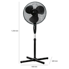 Підлоговий вентилятор CLATRONIC VL- 3603 S black, фото 7