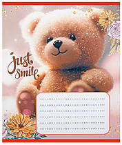 Зошит шкільний Leader Милі Тедді А5 коса лінія з додатковою