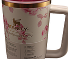 Термос термочашка Stanley Quencher H2.0 Tumbler з нержавіючої сталі 1,18 л Ribbon Roza KT6007856, фото 7
