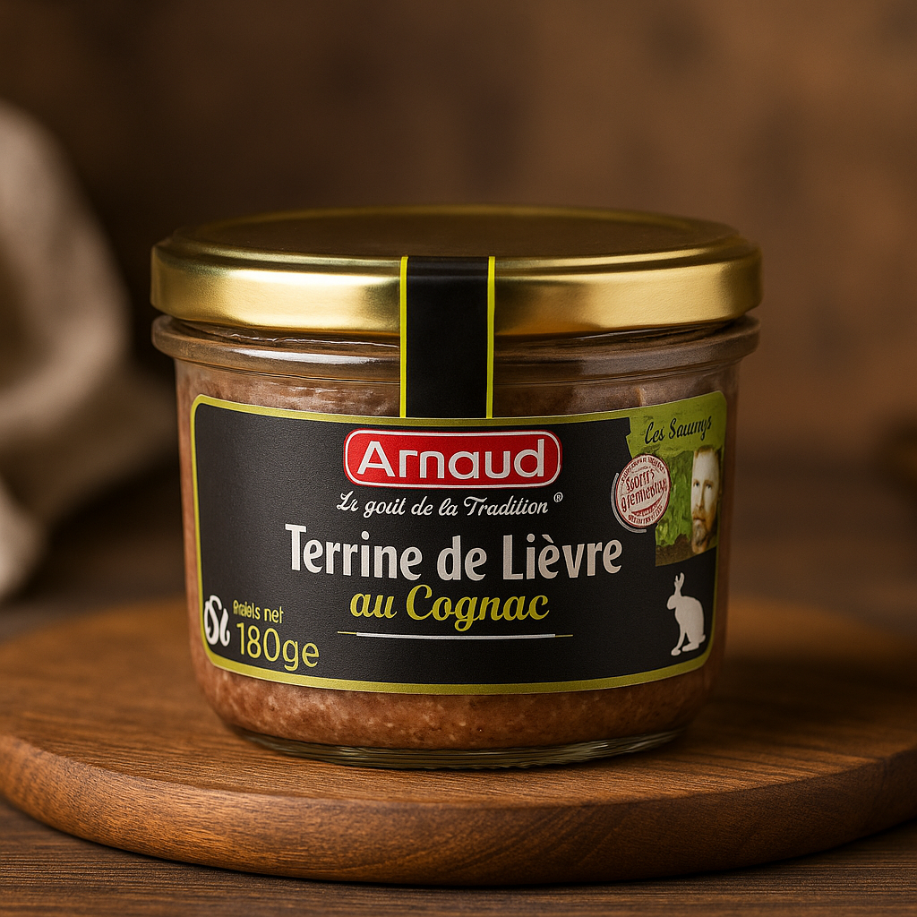 Паштет з м'яса кролика та з коньяком Terrine de Lievre 180г. Франція, фото 1