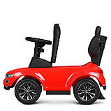 Каталка-толокар Bambi Racer 2в1 з батьківською ручкою, червоний 651-3, фото 5