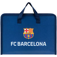 Папка-портфель на блискавці Kite FC Barcelona BC25-202, 1 відділення, A4